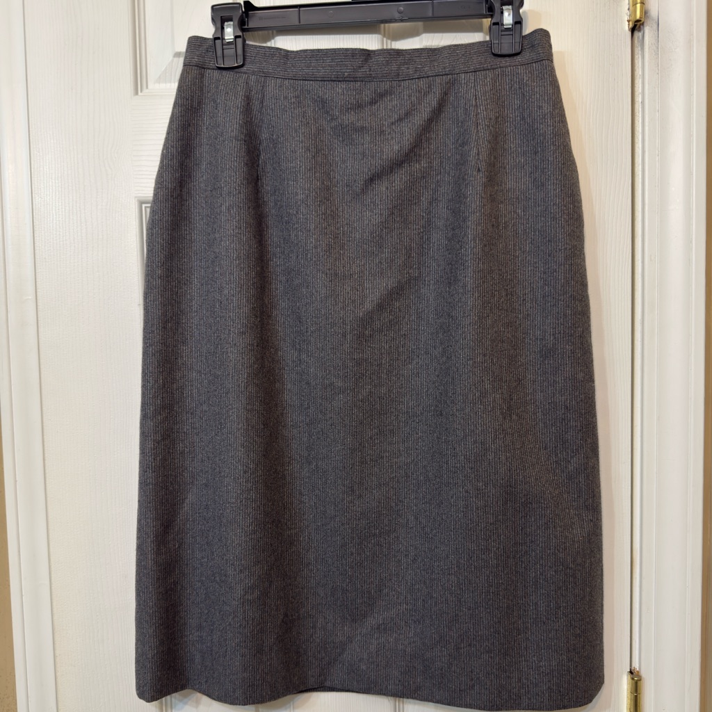 Christian Dior Pencil Skirt Wool Blend Size 12 W Pockets The Suit